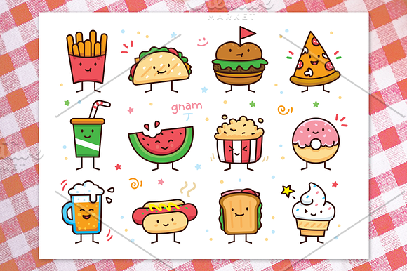 Food Doodle Toolkit in Illustrations - product preview 1