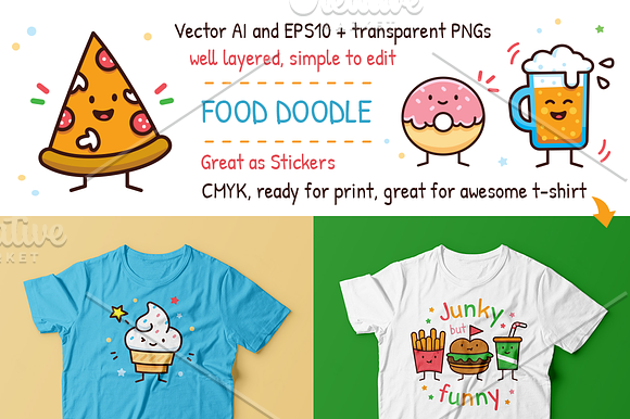 Food Doodle Toolkit in Illustrations - product preview 2