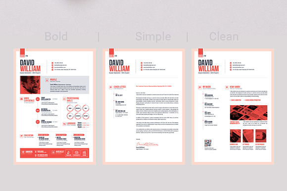 Word Resume / CV Template Design in Resume Templates - product preview 9