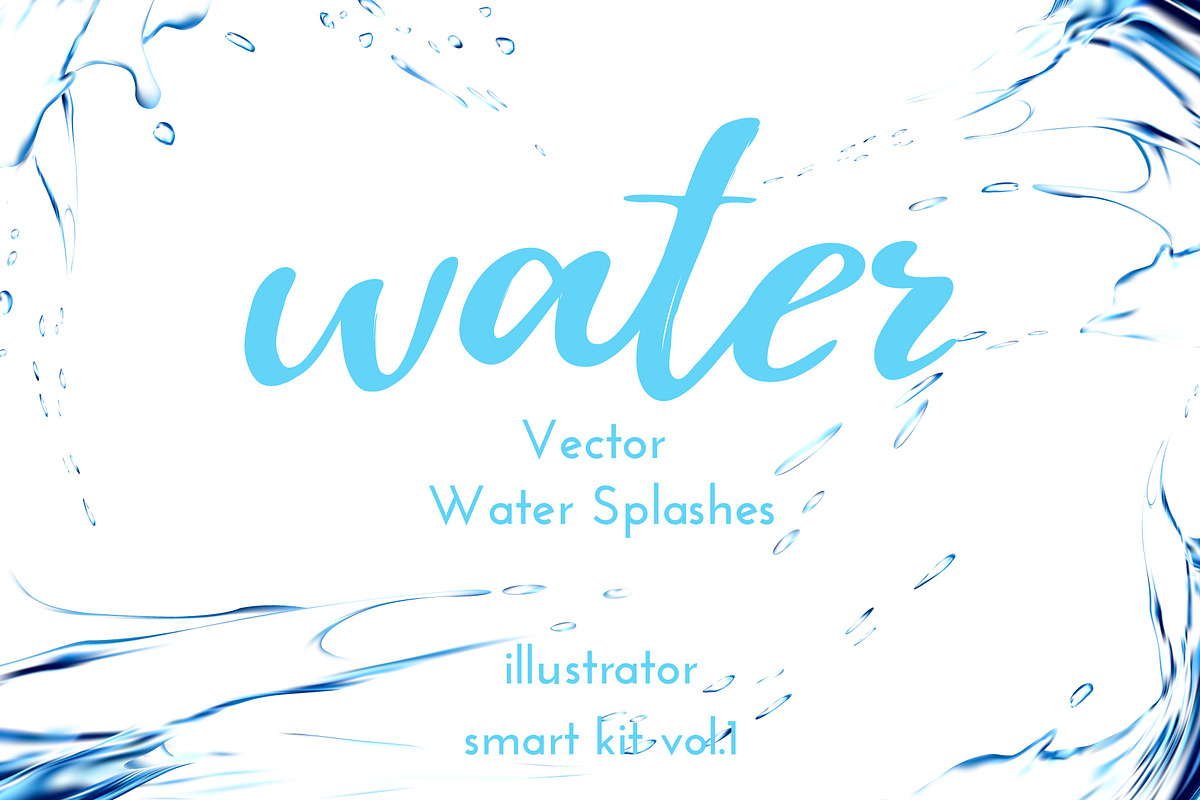 Water Splashes Vector in Objects - product preview 8