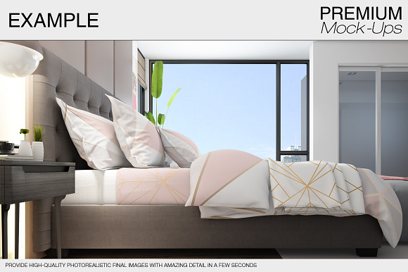 Bedding Mockup Set in Product Mockups - product preview 2