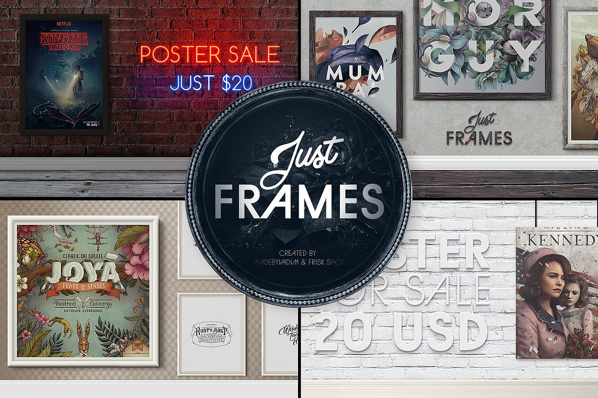 Just Frames - Prints Mockups in Print Mockups - product preview 8