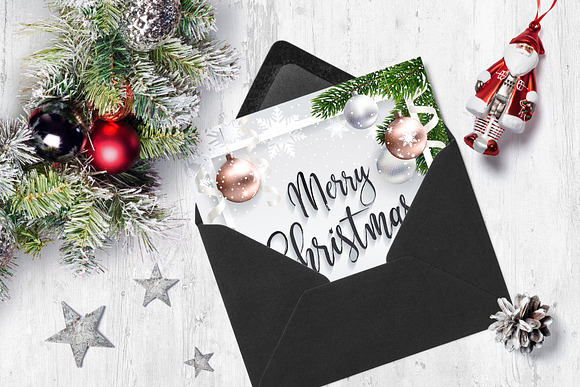 12 Cool Christmas Cards in Postcard Templates - product preview 2