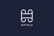 Hotels H Letter Logo Template