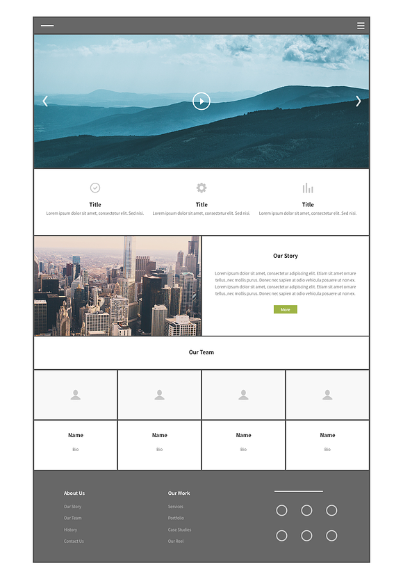 Square Wireframe Kit in Wireframe Kits - product preview 4