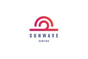 Sun Wave Logo Template