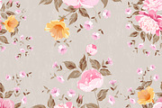 Vitage fabric floral pattern.