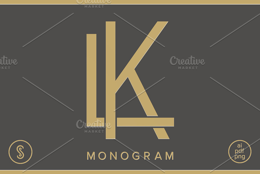 KL Monogram LK Monogram in Illustrations - product preview 8