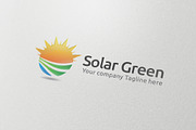 Solar Green Logo Design Template
