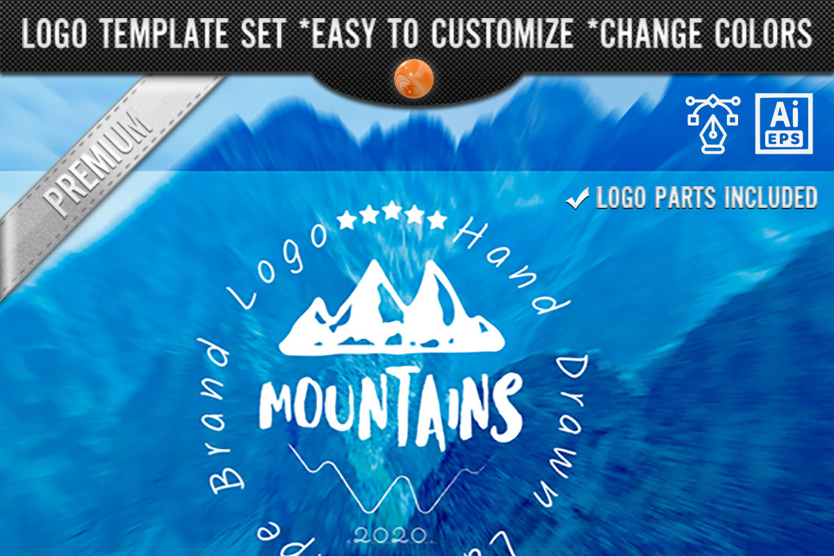 Mountain Logo Design Company Brand in Logo Templates - product preview 8