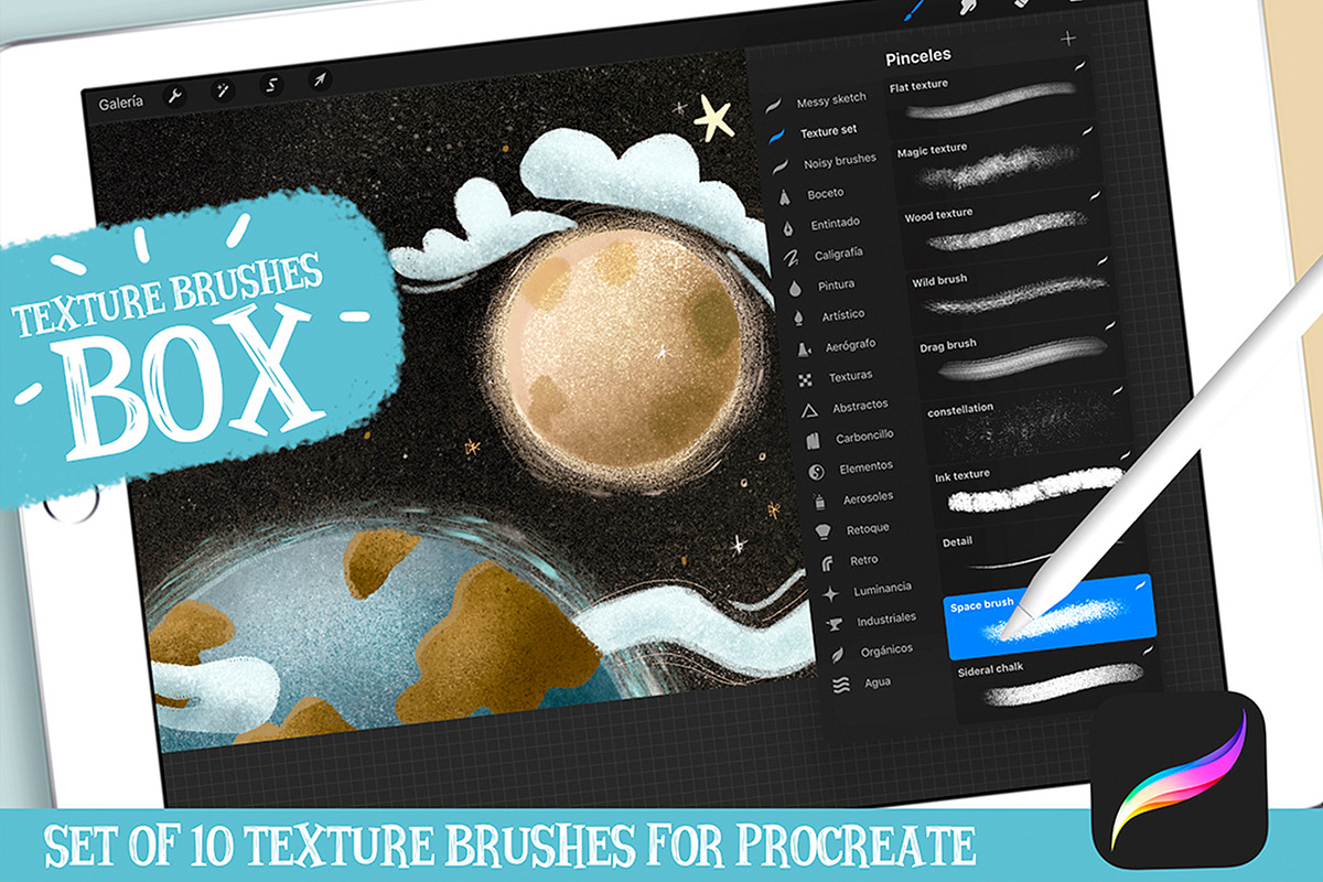 Procreate Texture Brushes Box in Add-Ons - product preview 8