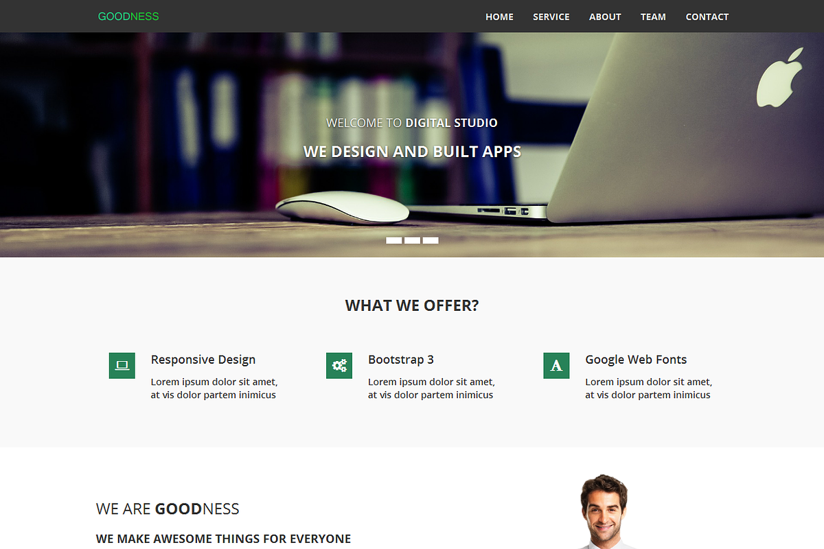 GOODNESS - One Page Business in HTML/CSS Themes - product preview 8