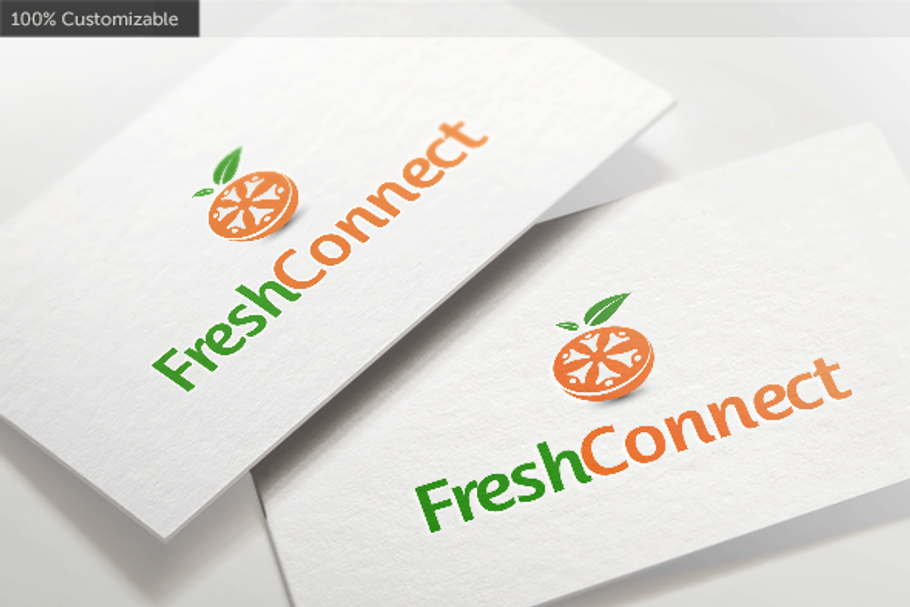 Orange Fresh Connect logo in Logo Templates - product preview 8