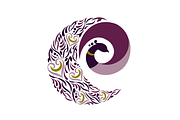 Peacock Spiral Logo