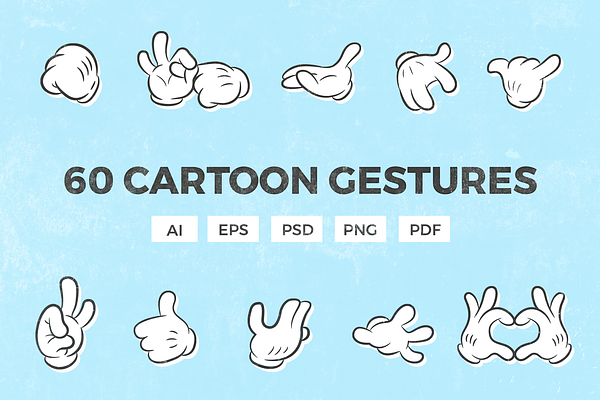 60 Cartoon Gestures