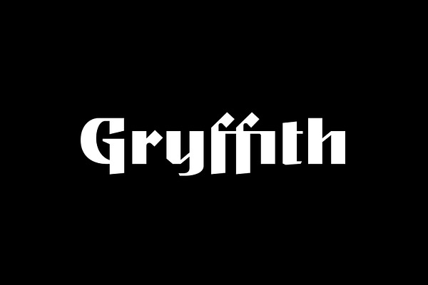 Gryffith CF: Art Deco Script-Sans