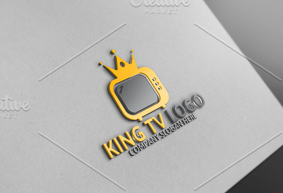 King Tv Logo in Logo Templates - product preview 1