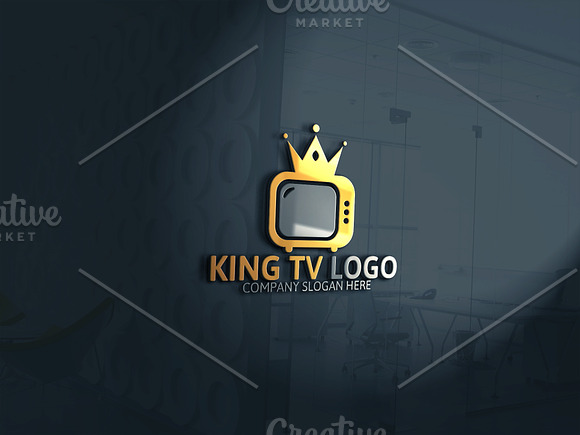 King Tv Logo in Logo Templates - product preview 2