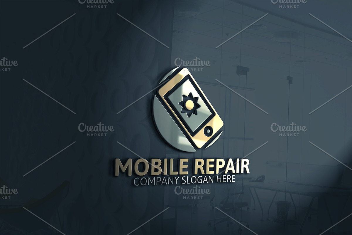 Mobile Repair Logo in Logo Templates - product preview 8