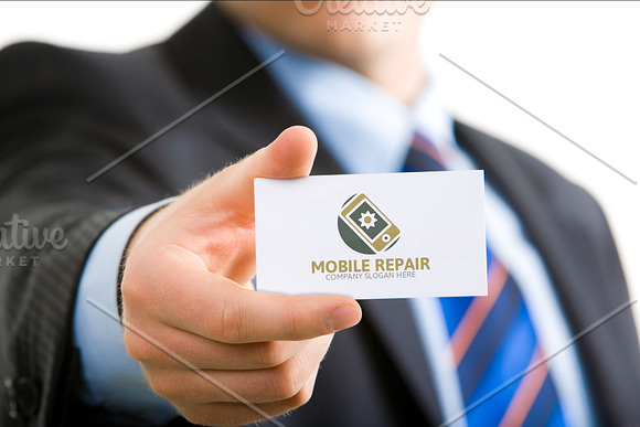 Mobile Repair Logo in Logo Templates - product preview 4