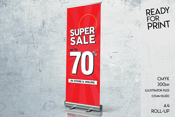 A4 and Roll-Up SUPER SALE up to 70% in Templates - product preview 2
