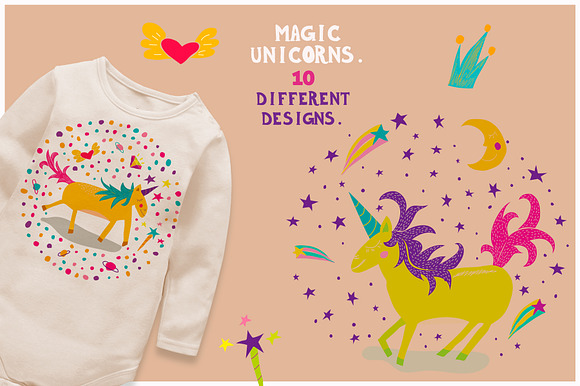 Magic World Unicorn in Illustrations - product preview 4