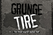 Grunge Tire Font