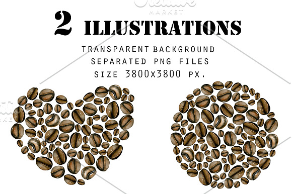 Coffee. Watercolor clip art. in Illustrations - product preview 2