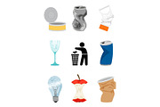 Garbage and waste elements