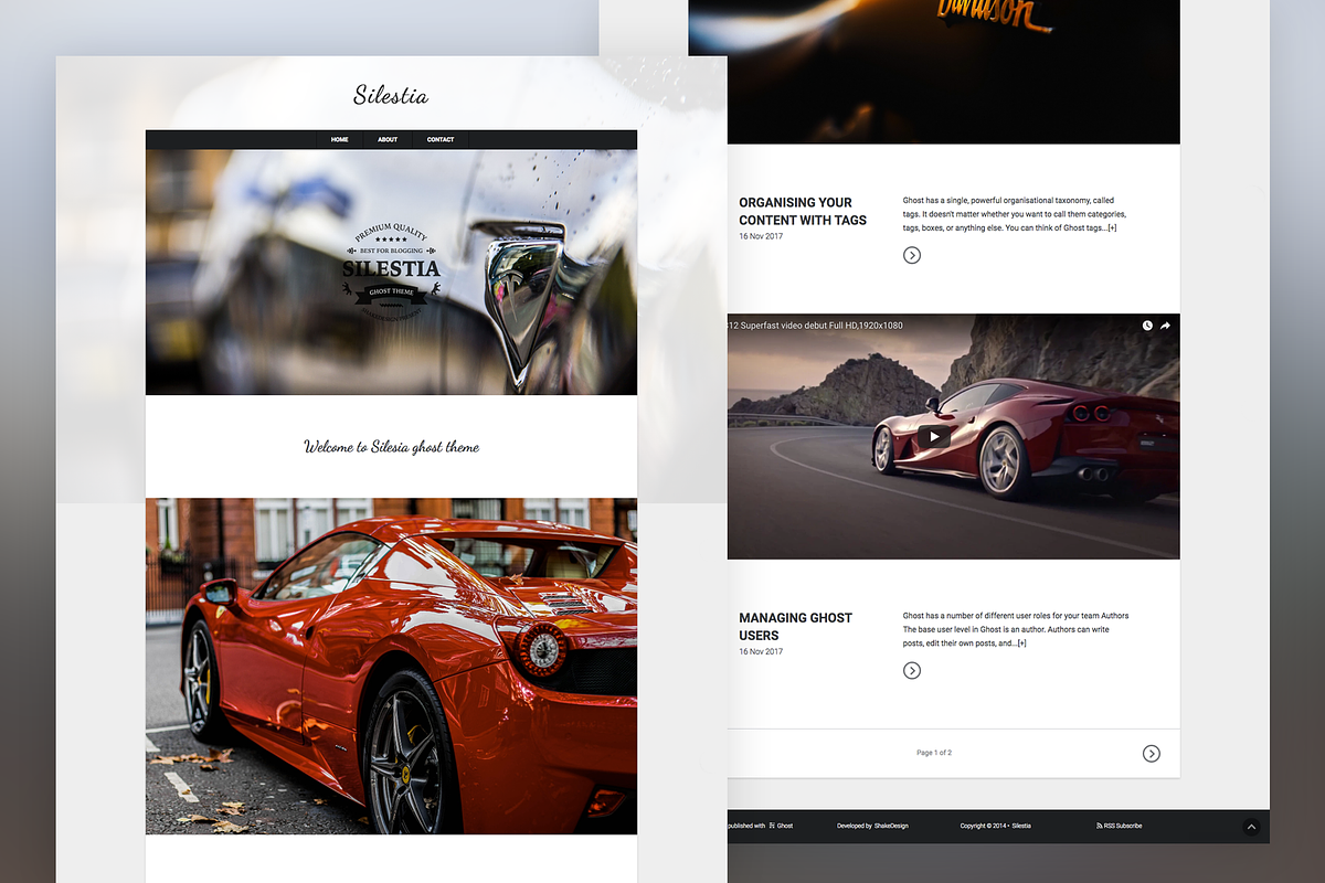 Silestia Ghost Theme in Ghost Themes - product preview 8