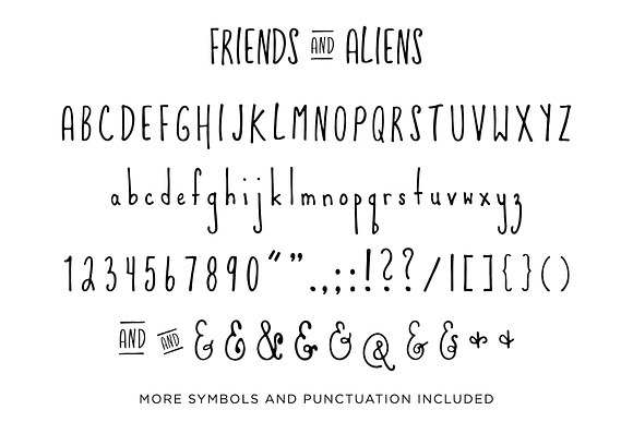 Friends and Aliens Font in Display Fonts - product preview 1