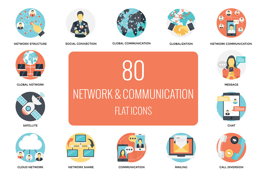 80 Networking and Communication Icon in Communication Icons - product preview 8