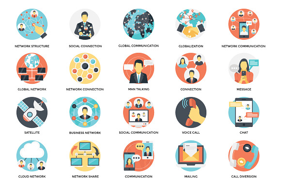 80 Networking and Communication Icon in Communication Icons - product preview 1