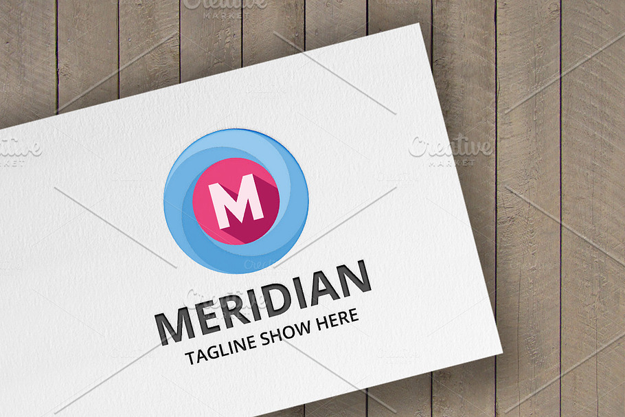 Meridian - Letter M Logo in Logo Templates - product preview 8