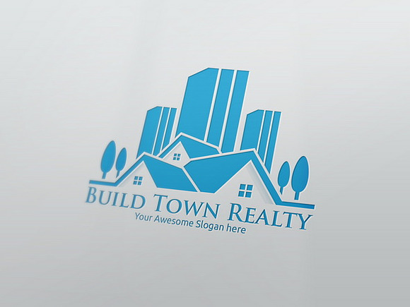 Build Town Realty Logo Template in Logo Templates - product preview 1