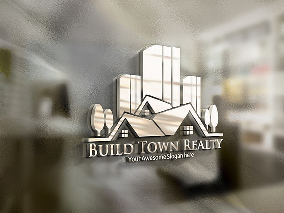 Build Town Realty Logo Template in Logo Templates - product preview 3