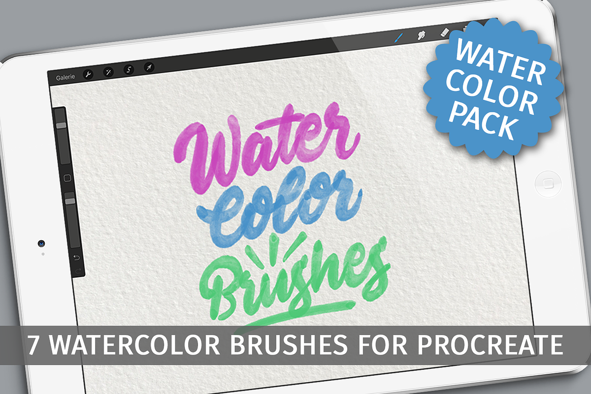 Watercolor brushes for Procreate app in Photoshop Brushes - product preview 8