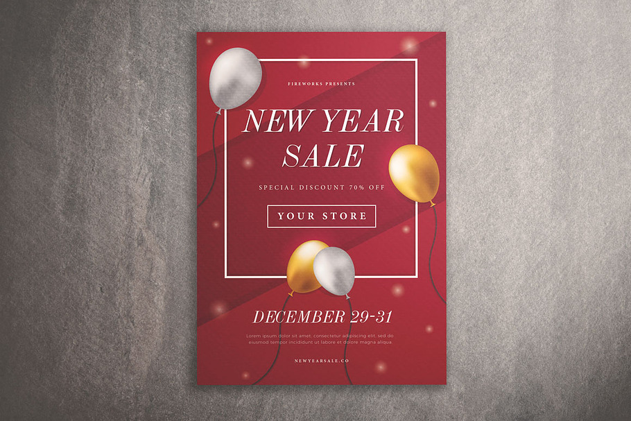 New Year Sale Flyer Vol. 01 in Flyer Templates - product preview 8