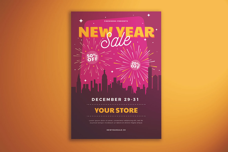 New Year Sale Flyer Vol. 02 in Flyer Templates - product preview 8