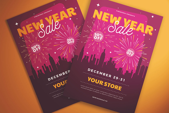 New Year Sale Flyer Vol. 02 in Flyer Templates - product preview 1