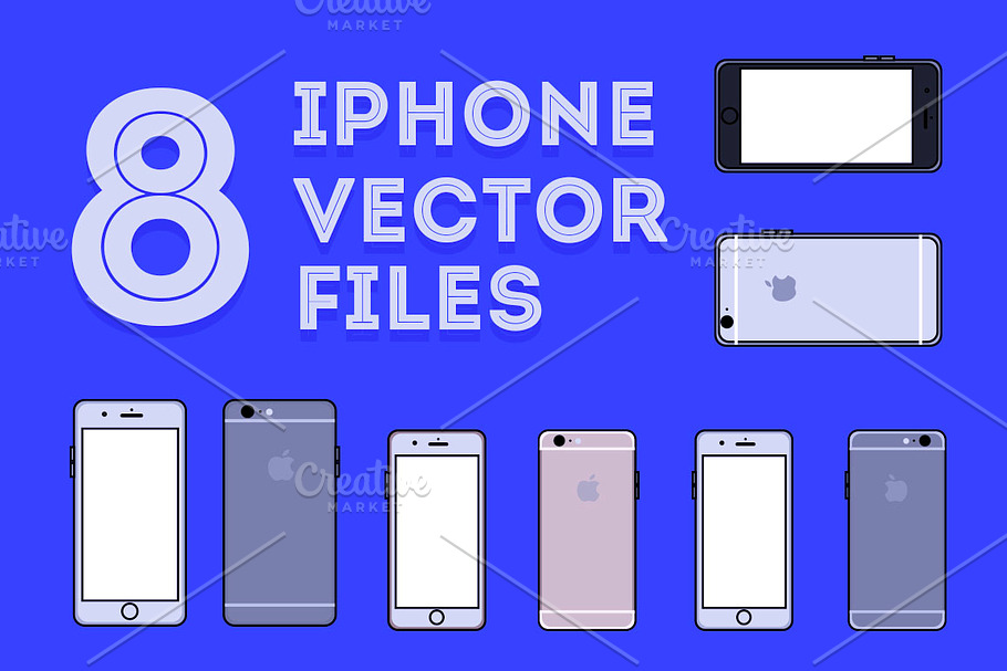 Apple iPhone Vector Files in Illustrations - product preview 8