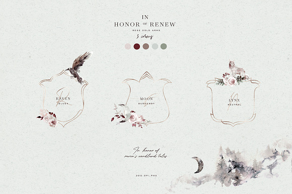 Woodland Ravens Field in Illustrations - product preview 4