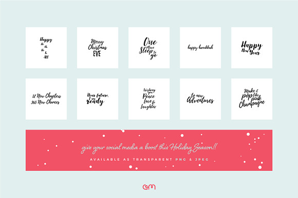 Holiday Quote Bundle in Social Media Templates - product preview 7
