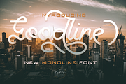 Goodline - Monoline Font + Extras