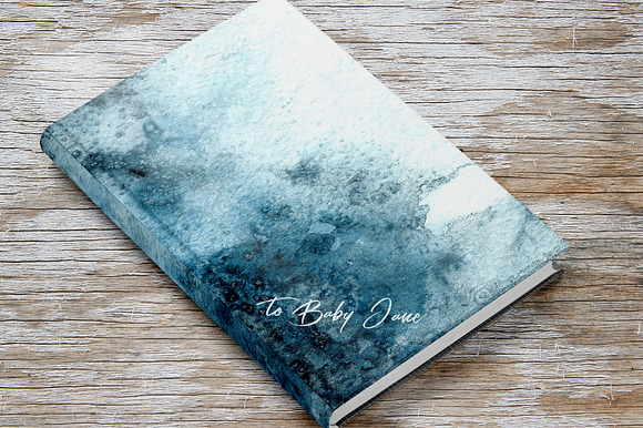 Watercolor Winter Frost Texture in Textures - product preview 2