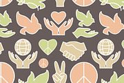 Peace Icons pattern