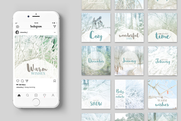 Instagram Winter Pack in Instagram Templates - product preview 1