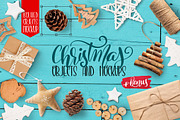 Christmas isolated objects, mock ups