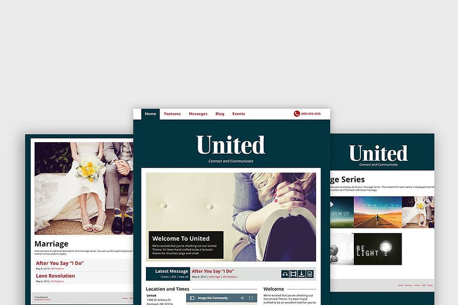 United - Church WordPress Theme