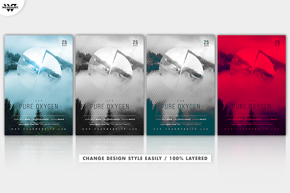 PURE OXYGEN Flyer Template in Flyer Templates - product preview 1